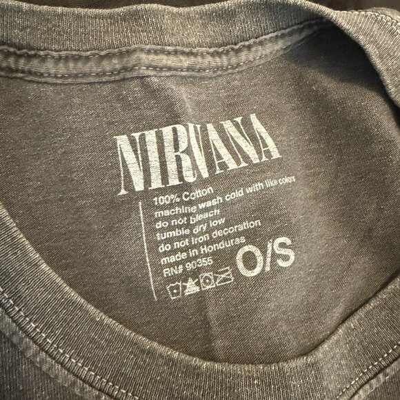 Urban Outfitters Nirvana Washed Black T-Shirt - Picture 4 of 4